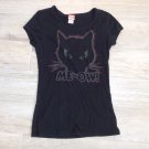 BLACK CAT MEOW HALLOWEEN TEE