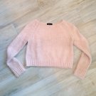 Top Shop FUZZY PINK CROP SWEATER (4)