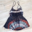 Blue TYE DYE BABY DOLL LACE CAMI S