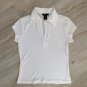Express COLLARED DRESSY TEE white S