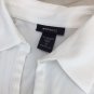Express COLLARED DRESSY TEE white S