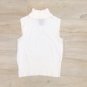 VTG BEBE WHITE CROP Turtle Neck SWEATER