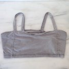 Brandy Melville SILKSUEDE CAGED BRALETTE Grey
