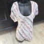 American Rag STRIPE COLD SHOULDER TOP