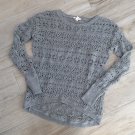 Caslon SWEATER KNIT TOP Grey S
