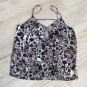Tiger Print SILKY LOOSE CAMI Crop Top 8