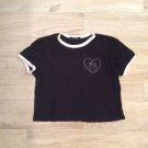 YES IM CRAZY ABOUT YOU CROP TEE M