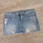 A&F SEQUIN DENIM CUT OFF MINI SKIRT 6
