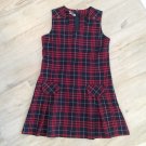 RED PLAID LOLITA UNIFORM DRESS