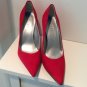 Red Suede GUESS POINTY TOE HEELS 7.5