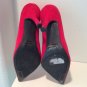 Red Suede GUESS POINTY TOE HEELS 7.5