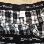 BLUE CROWN BLK/WHT FLANNEL PLAID BOXERS