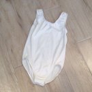 White SPANDEX LEOTARD Girls M Body Suit