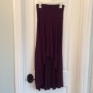 POETRY HI LOW BURGUNDY SKIRT