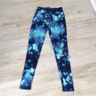 Blue GALAXY PRINT LEGGINGS S