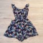 Key Hole open Back TROPICAL DRESS SKORT Romper