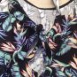 Key Hole open Back TROPICAL DRESS SKORT Romper
