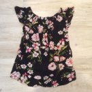 Beautiful FLORAL BLACK DRESS/TOP TUNIC
