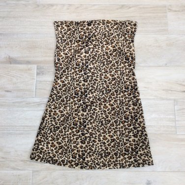 Faux Plush Leopard Mini Dress