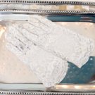 Children's WHITE LACE GLOVES Wedding Communion FlowerGirl Formal Easter NIP