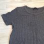 BRANDY MELVILLE Knit Ribbed GREY SHIFT DRESS