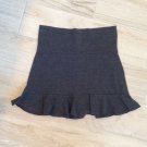 VTG 90s GREY HEATHER RUFFLE BOTTOM SKIRT