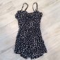 Black White HEARTS SKORT ROMPER Dress
