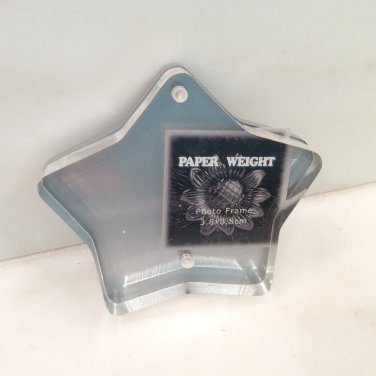 Hollywood CUTOUT STAR SHAPED FRAME Paper Weight AWARDS PARTY FAVOR Table Decor