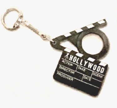 Hollywood CLAPBOARD magnifyer KEY CHAINS Lot of 12 AWARDS PARTY FAVORS