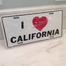 I Love California LICENSE PLATE Novelty