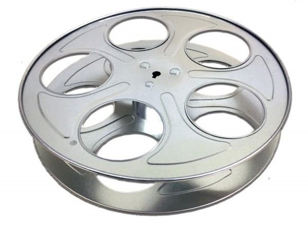 HOLLYWOOD Metal MOVIE FILM REEL silver