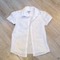 White SCHOOL UNIFORM BUTTON BLOUSE 7/8