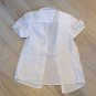 White SCHOOL UNIFORM BUTTON BLOUSE 7/8