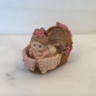 BABY IN BASSINETT Curio Figurine