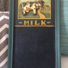 vintage CHALKBOARD FARM COW THEME WALL HANG