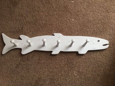 vintage SALMON FISH WALL RACK