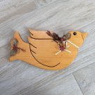 Hanging WOODEN BIRD PLAQUE