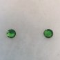 GREEN JEWELED STUD EARRINGS