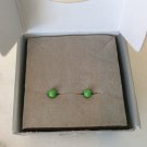 Kathryn Biech GREEN STUD EARRINGS