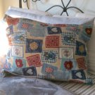 VTG Handmade BLUE Country PILLOW CASES SET