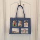 Blue PHOTOGRAPHS TOTE PURSE BAG