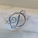 Initial D Silver Color Bracelet