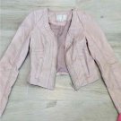 VTG Pink MOTO LEATHER JACKET SZ SP NWT