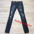 BULLHEAD INDIGO BLUE LOW SKINNY JEANS 3