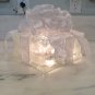 GLASS LIGHTED GIFT BOX Home Decor