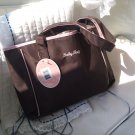 Brown Pink BABY DIAPER BAG 11x15 TOTE PURSE NWT