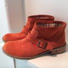 Vera pelle ITALIAN Suede BOOTIES Orange