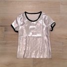 Metallic SILVER FUTURISTIC TEE