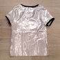 Metallic SILVER FUTURISTIC TEE