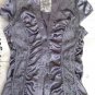 Paper Tee SILK LACE GREY DRESS TOP S